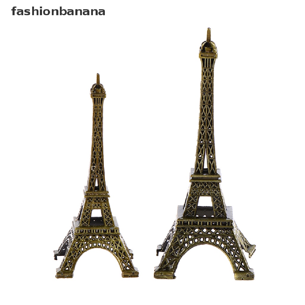 Mô Hình Tháp Eiffel Paris Thời Trang Cổ Điển Bằng Kim Loại Đồng Trang Trí Bàn Làm Việc