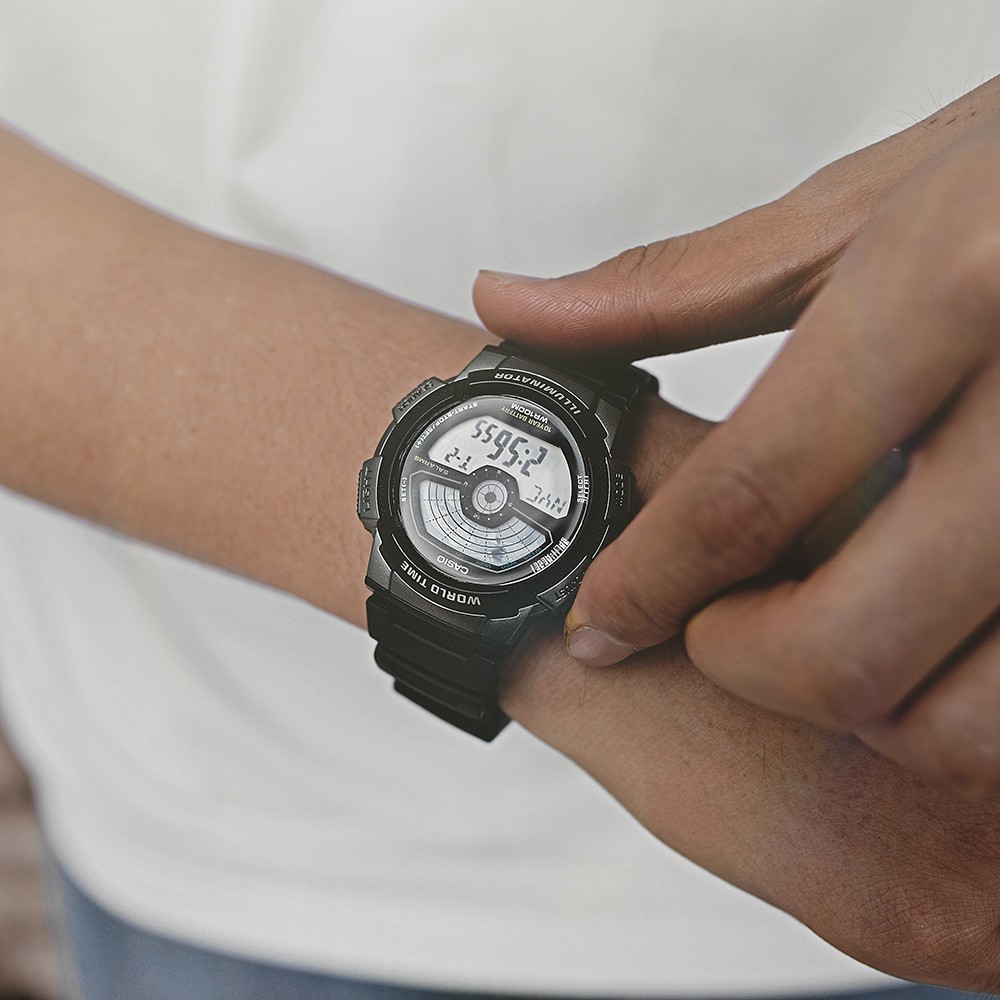 Đồng Hồ Nam Casio Dây Nhựa Trẻ Trung AE-1100W-1AVSDF Chính Hãng
