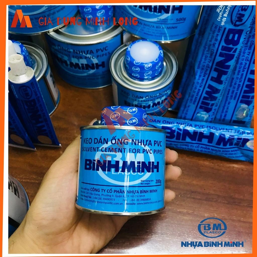 Keo dán ống nhựa, Keo Dán Ống Nước Bình Minh Tuýp 25gr - 50gr - 100gr - lon 200gr - 500gr