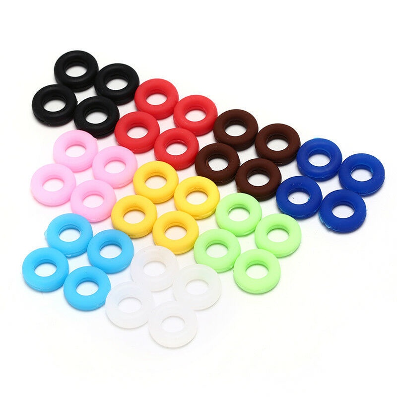 Set 10 Cặp Kẹp Giữ Mắt Kính Hình Tròn Bằng Silicone Chống Trượt Thoải Mái