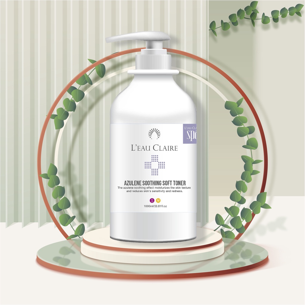 Toner hoa cúc cân bằng dịu nhẹ cho da tổn thương L'eau Claire Azulene Soothing Soft 100ml