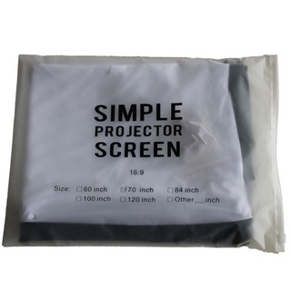 【10.10】 100 Inch Projector Screen Curtains Polyester Folding Portable Soft Curtain