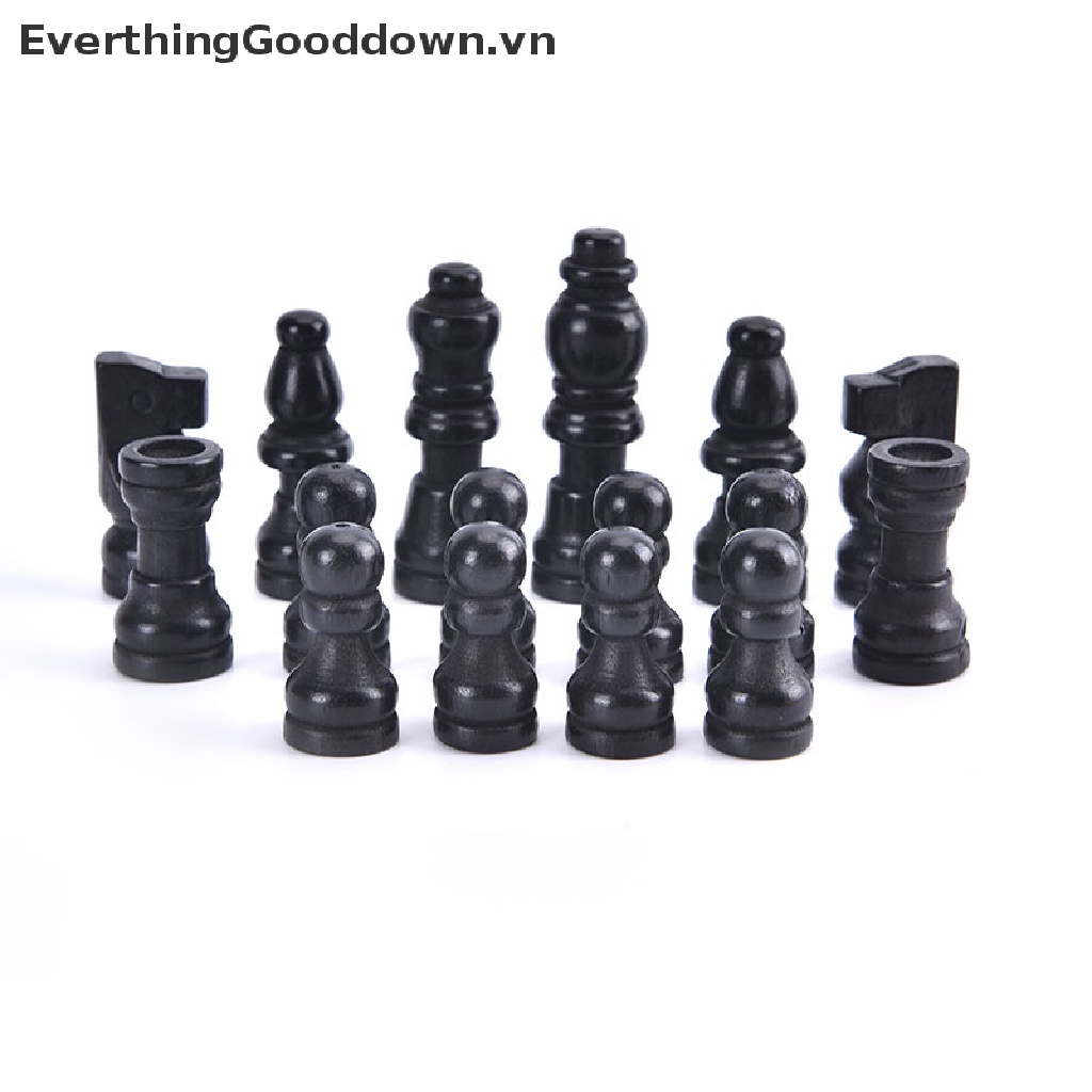 Everthinggooddown Bộ Cờ Vua Bằng Gỗ Gồm 32 Quân Cờ