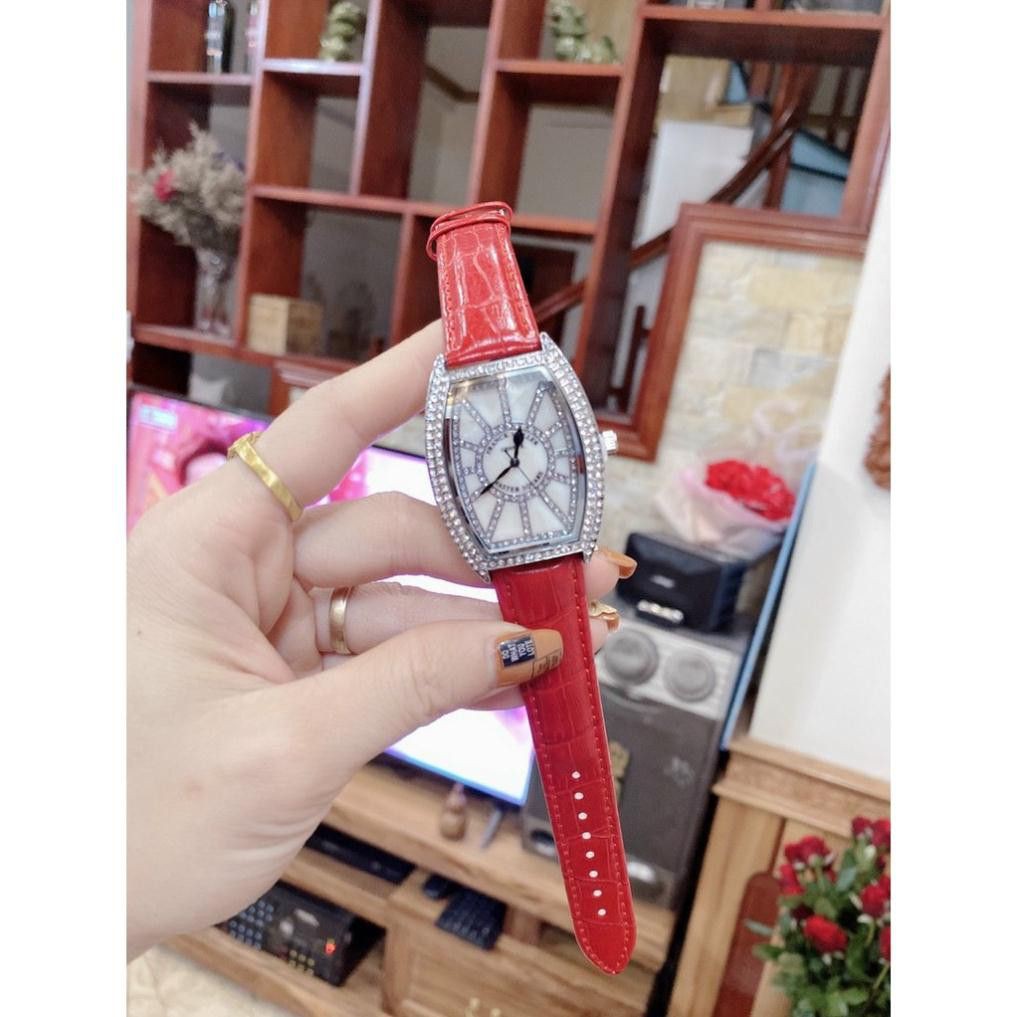 Đồng hồ nữ Franck muller Geneve vạch số đính kim cương cao cấp -guou -MTP STORE
