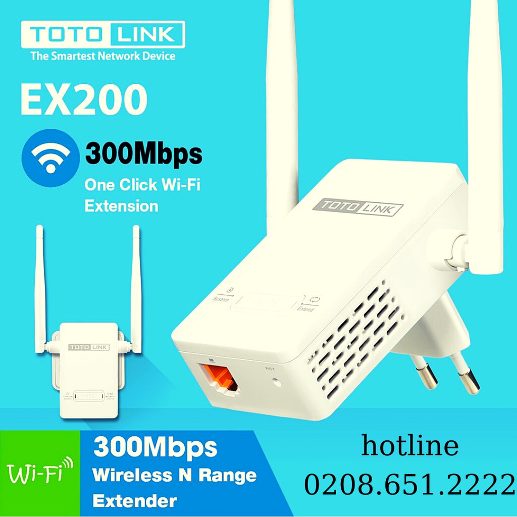 Bộ kích sóng wifi TOTO LINK EX200