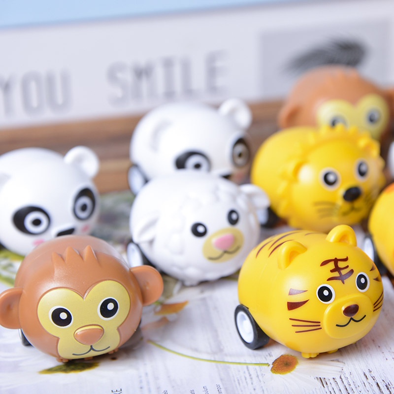 Đồ Chơi Xe Kéo Hình Động Vật Dễ Thương Cho Bé 2-6 Tuổi