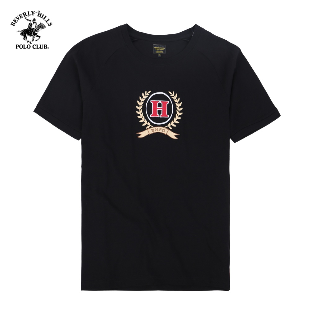 Áo Tshirt Ngắn tay Nam Beverly Hills Polo Club Slim Fit Đen TSMSSW21TL055