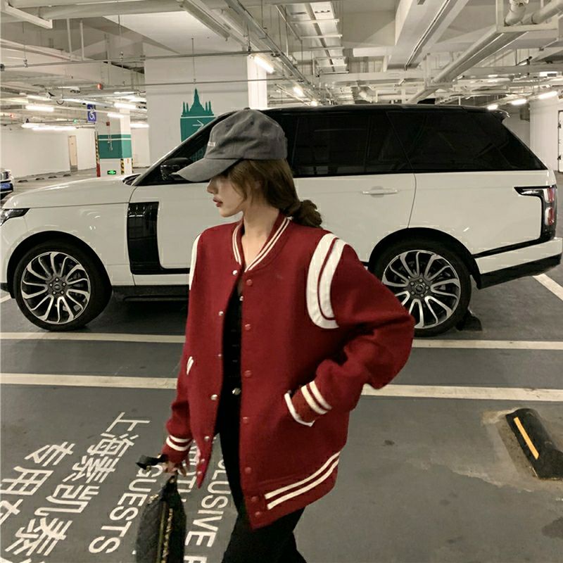 Áo khoác Varsity Teddy Chần bông Unisex chất đẹp