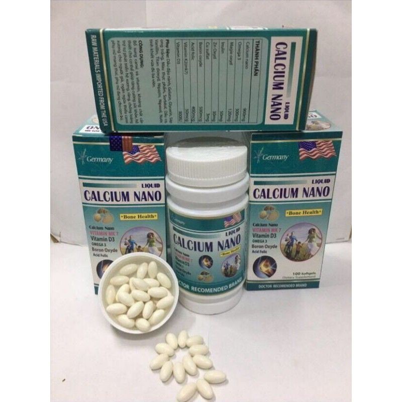 LIQUID CALCIUM NANO Bổ sung canxi giúp xương chắc khoẻ hơn.