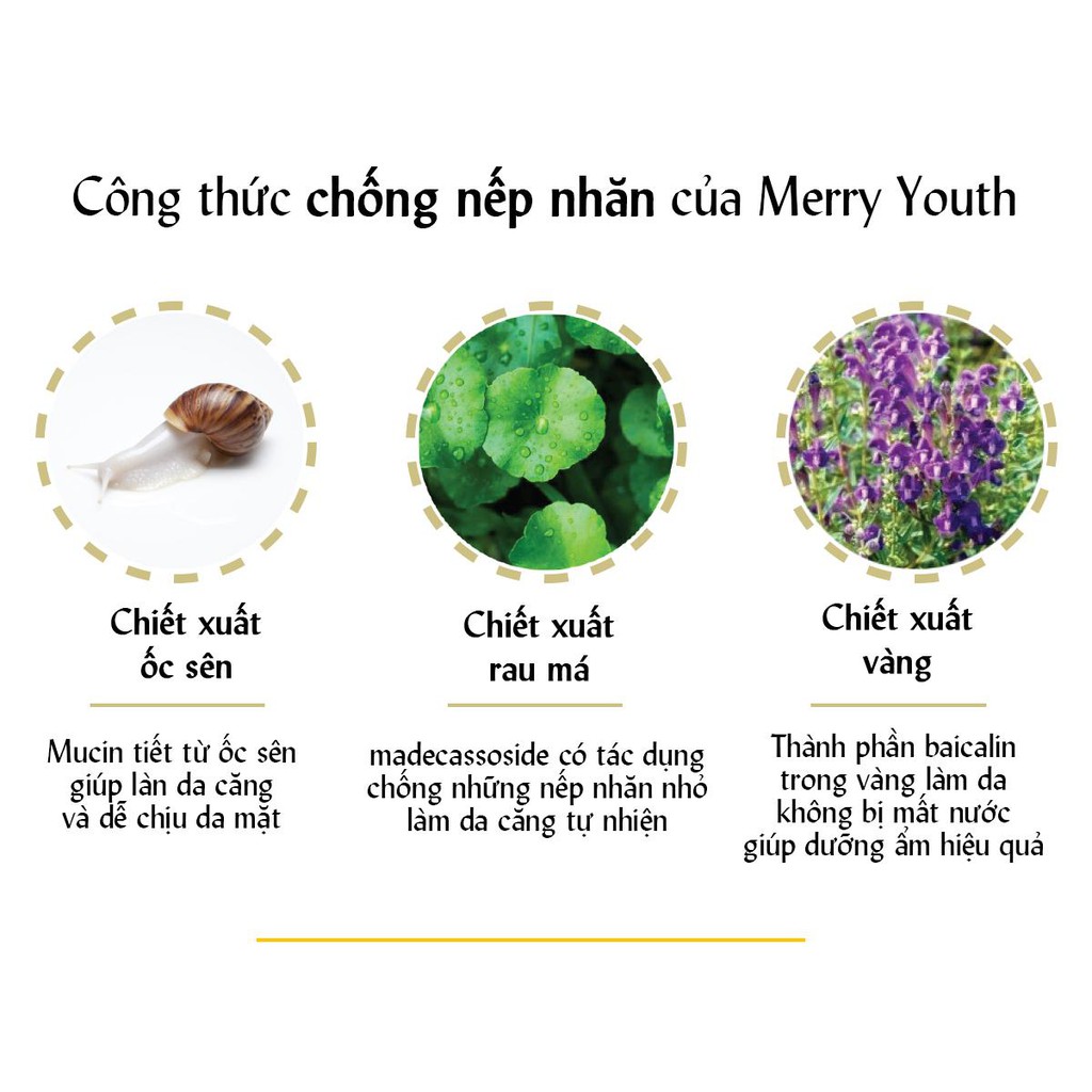 Mặt Nạ Dưỡng Da Thiên Nhiên Merry Youth Natural Ampoule Giúp Trẻ Hóa, Làm Da Mịn Màng | Thế Giới Skin Care