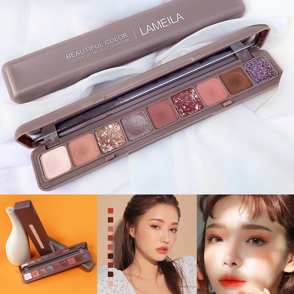 Bảng Phấn Mắt Trang Điểm 9 Màu Sắc Lameila