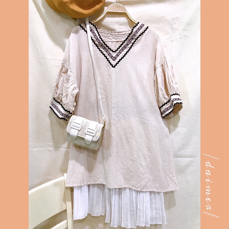 [daimer] ĐẦM LINEN BABYDOLL PHONG CÁCH BOHO DỄ THƯƠNG - QUẦN ÁO SI