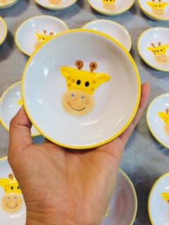 Đĩa sứ cà rốt cute cho bé ăn dặm