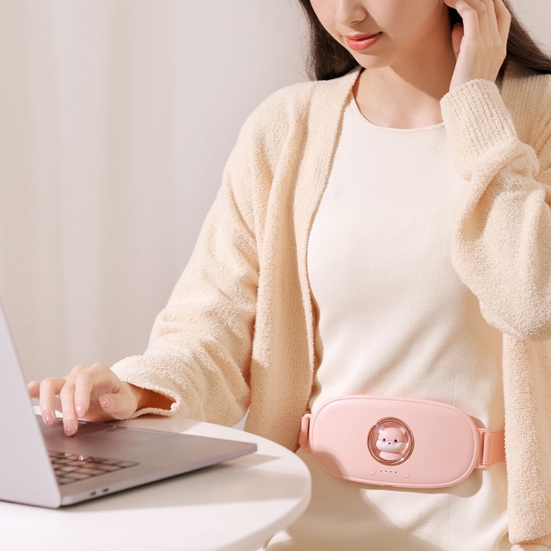 Đai rung chườm nóng đau bụng kinh quà tặng phụ nữ- Đai massage bụng 10 chế độ- tại Nguyễn Gia group Cao Đạt
