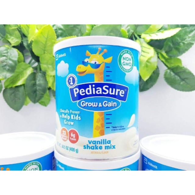 Combo Thùng 6 hộp sữa Pediasure Go &amp; Gain Vani 400g