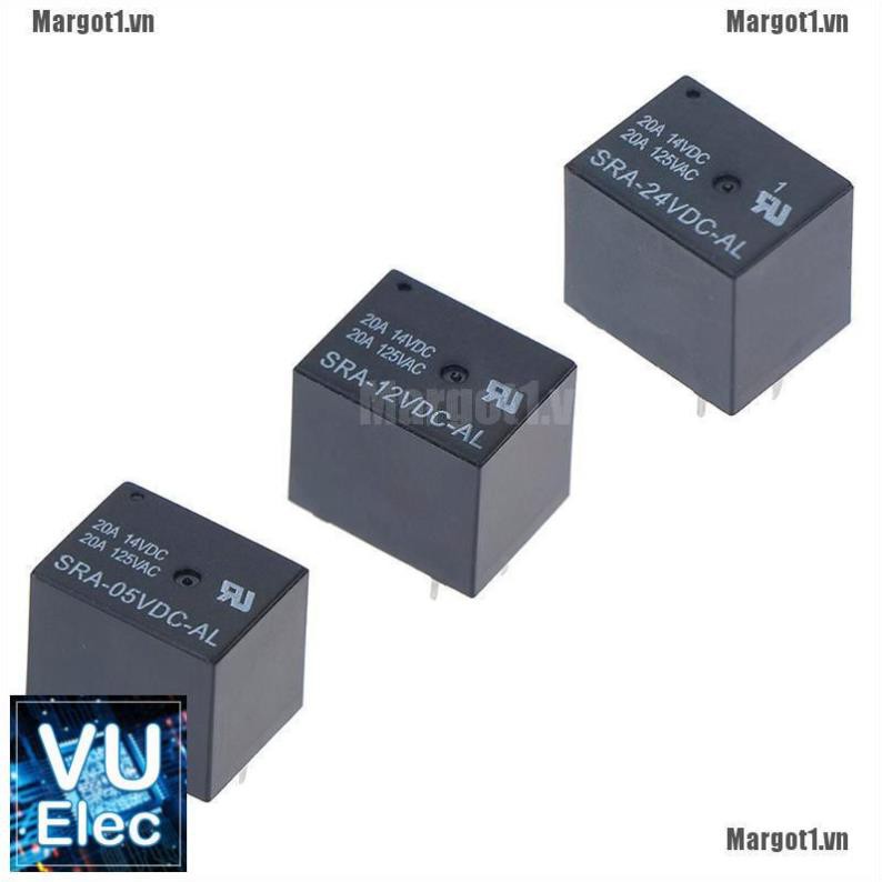 Rơ le - Relay  SRA-05VDC-AL SRA-12VDC-AL SRA-24VDC-AL 5V 12V 24V 20A