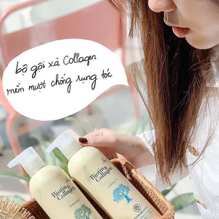Cặp Dầu Gội ,Xả Biotin phục hồi [Hàng Chính Hãng] Siêu mềm mượt