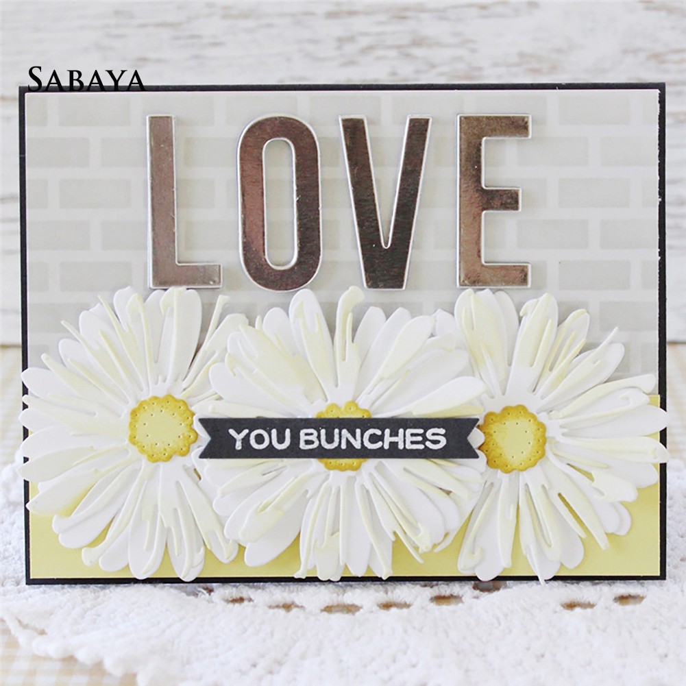 Khuôn cắt giấy làm từ kim loại hình hoa trang trí scrapbook