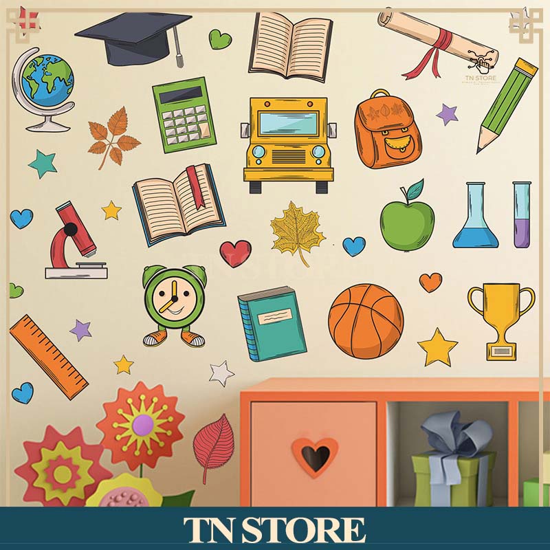 Miếng dán tường cho bé hình các loài động vật trong tự nhiên sinh động đáng yêu TN STORE DECALĐV2