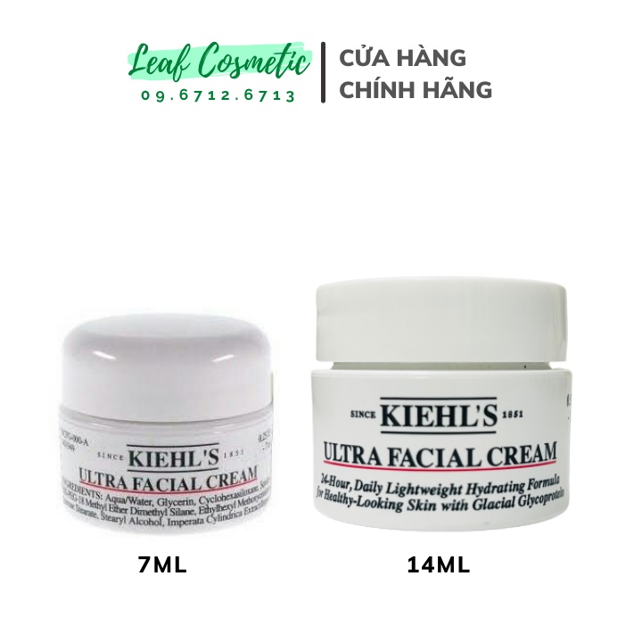 [ 7ml - 14ml ] Kiehl.s / Kiehls Kem Cấp Ẩm Ultra Facial Cream
