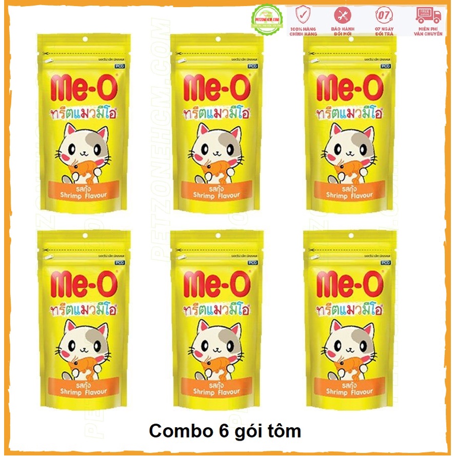 50g Snack bánh thưởng Me-O ️ FREESHIP ️ gói MeO 50gr vị cá hồi,vị tôm, cá ngừ gà và trứng cho mèo