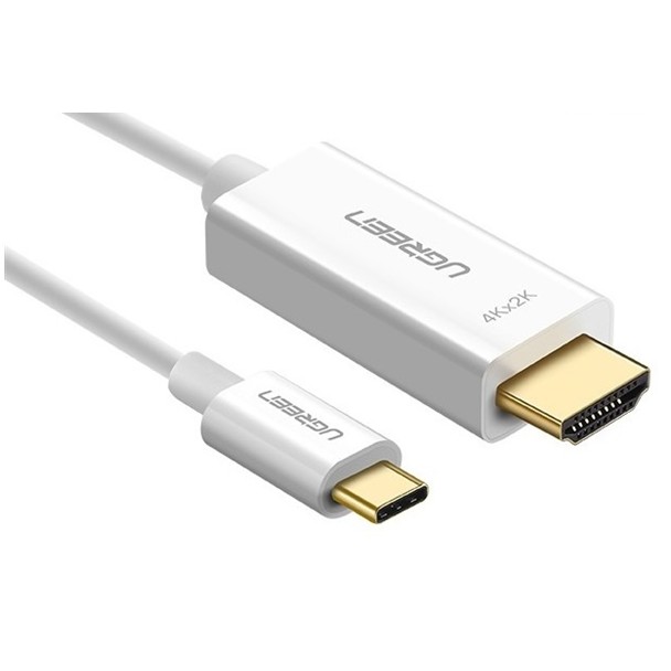Cáp chuyển đổi USB Type-C to HDMI hỗ trợ 4K, 3D dài 1,5m chính hãng Ugreen UG-30841 cao cấp
