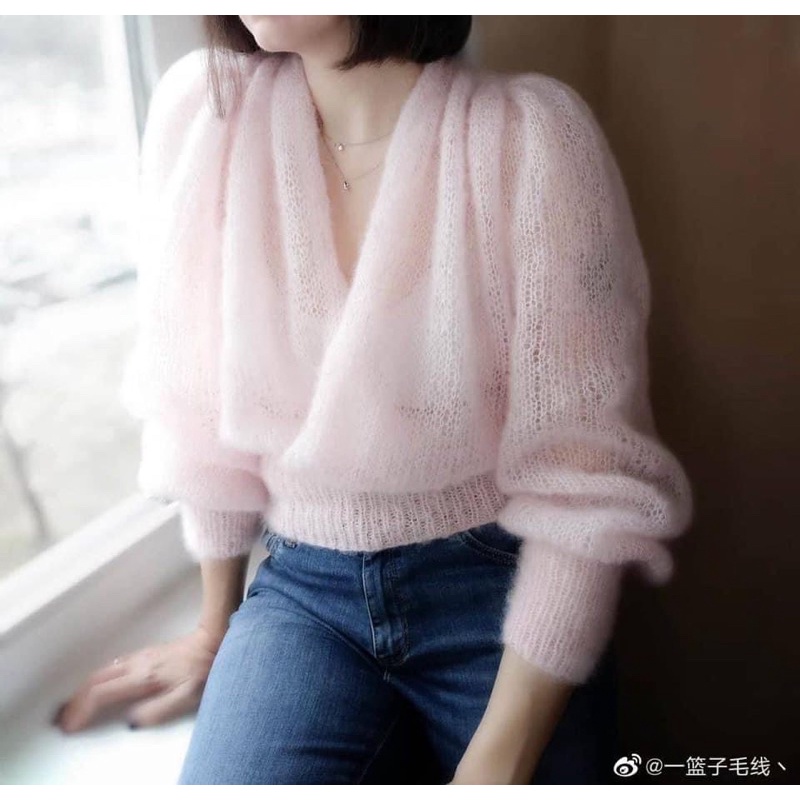 LEN MOHAIR mềm mịn, sợi to