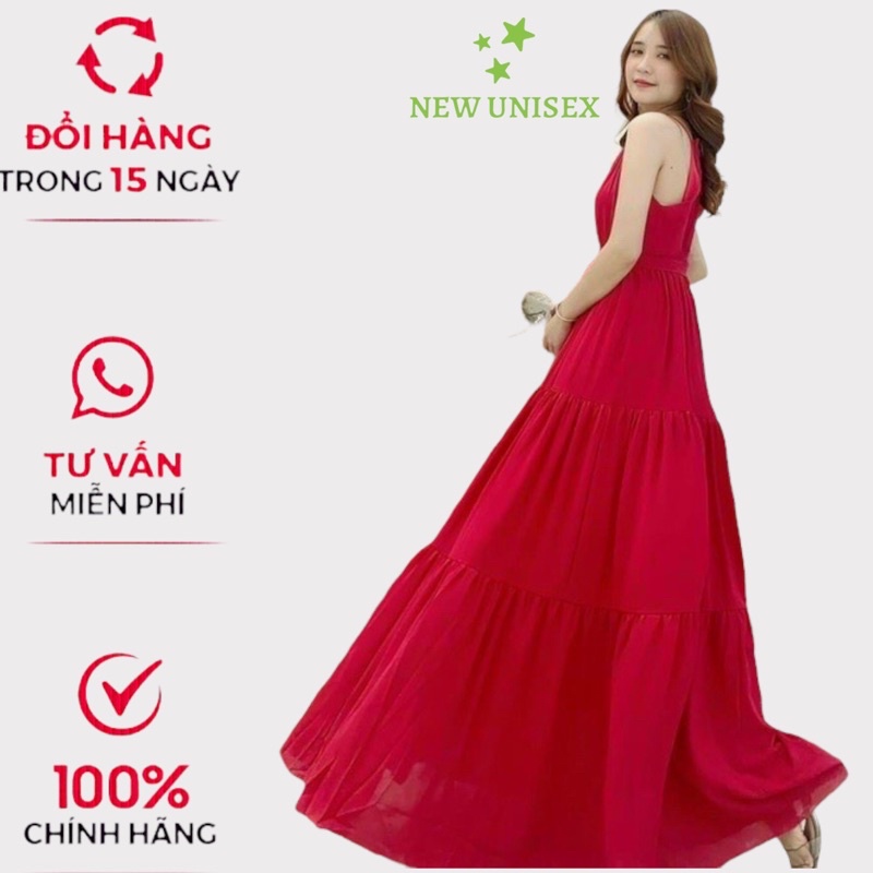 Đầm Maxi Dự Tiệc Hoặc Đi Biển Cao Cấp Màu Sắc Nhã Nhặn Free Size Dưới 56kg, Phù Hợp Mọi Với Mọi Phong Cách [NEW UNISEX]