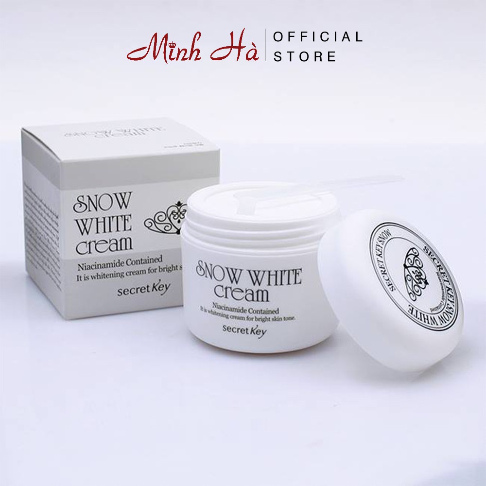 Kem dưỡng trắng da mặt Secret key Snow White Cream 50g cấp ẩm, mềm mịn