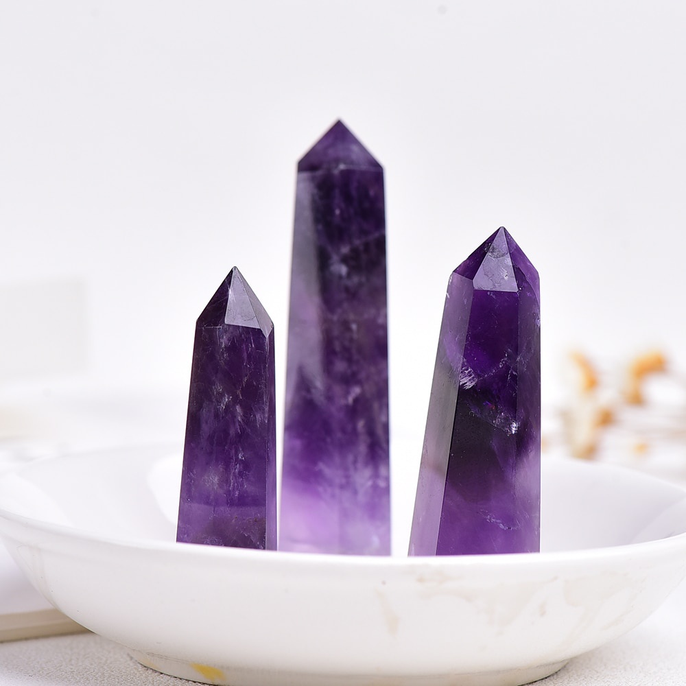 1 Đá Thạch Anh Tím 100% Tự Nhiên Kích Thước 4-7cm