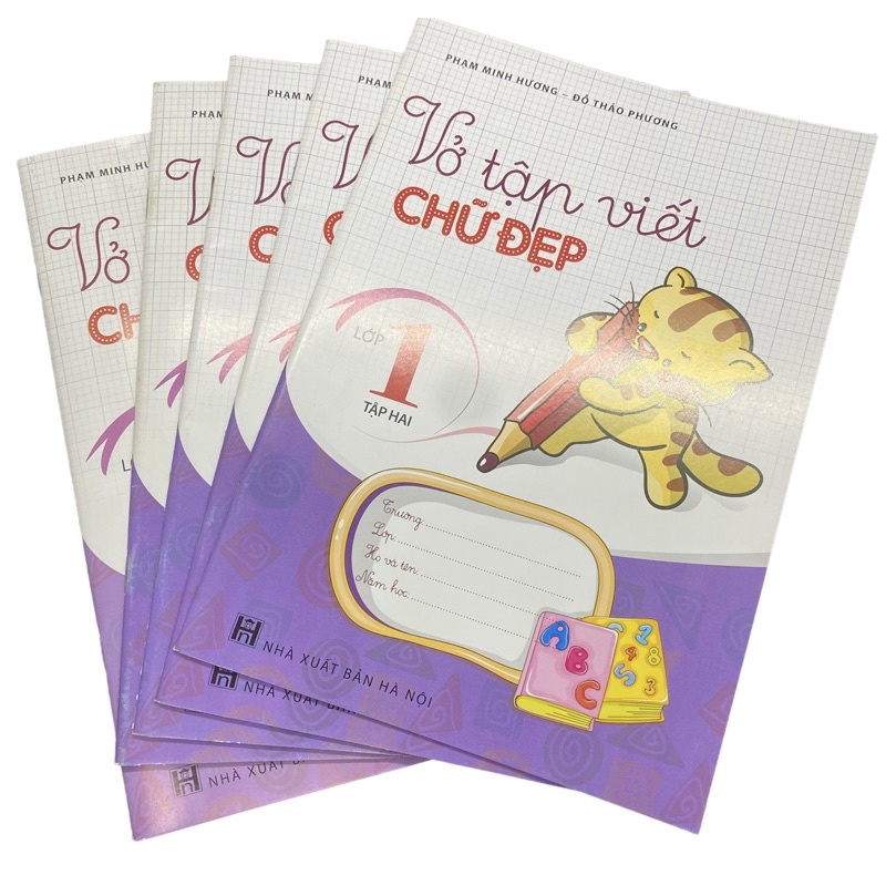 Sách - Vở tập viết chữ đẹp lớp 1 - tập 2