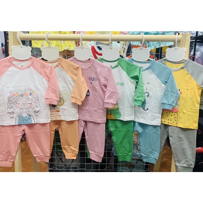 Bộ raglan tay dài cotton 100% Lullaby