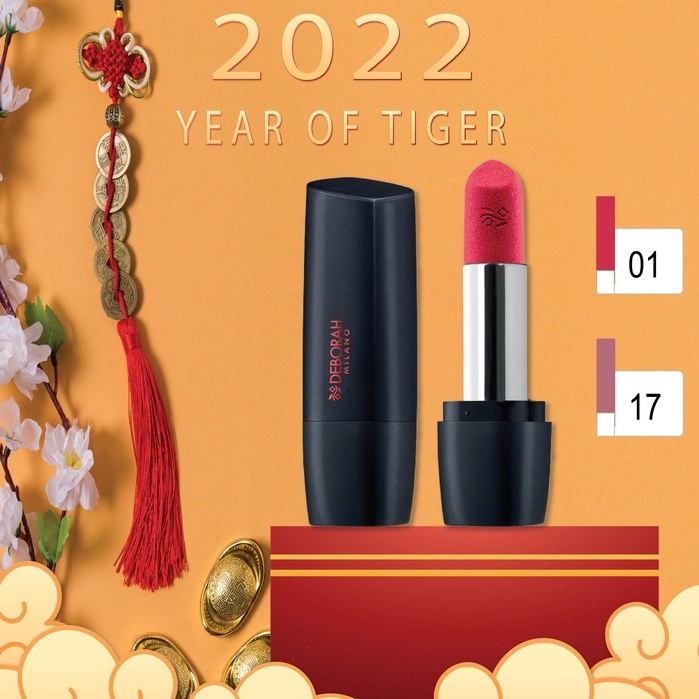 Son Deborah Milano Atomic Red Mat 2 Màu 17 & 01