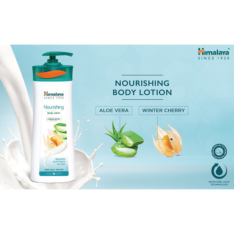 Sữa dưỡng thể cấp ẩm sâu, phục hồi da hư tổn Himalaya Nourishing Body Lotion 200ml | BigBuy360 - bigbuy360.vn