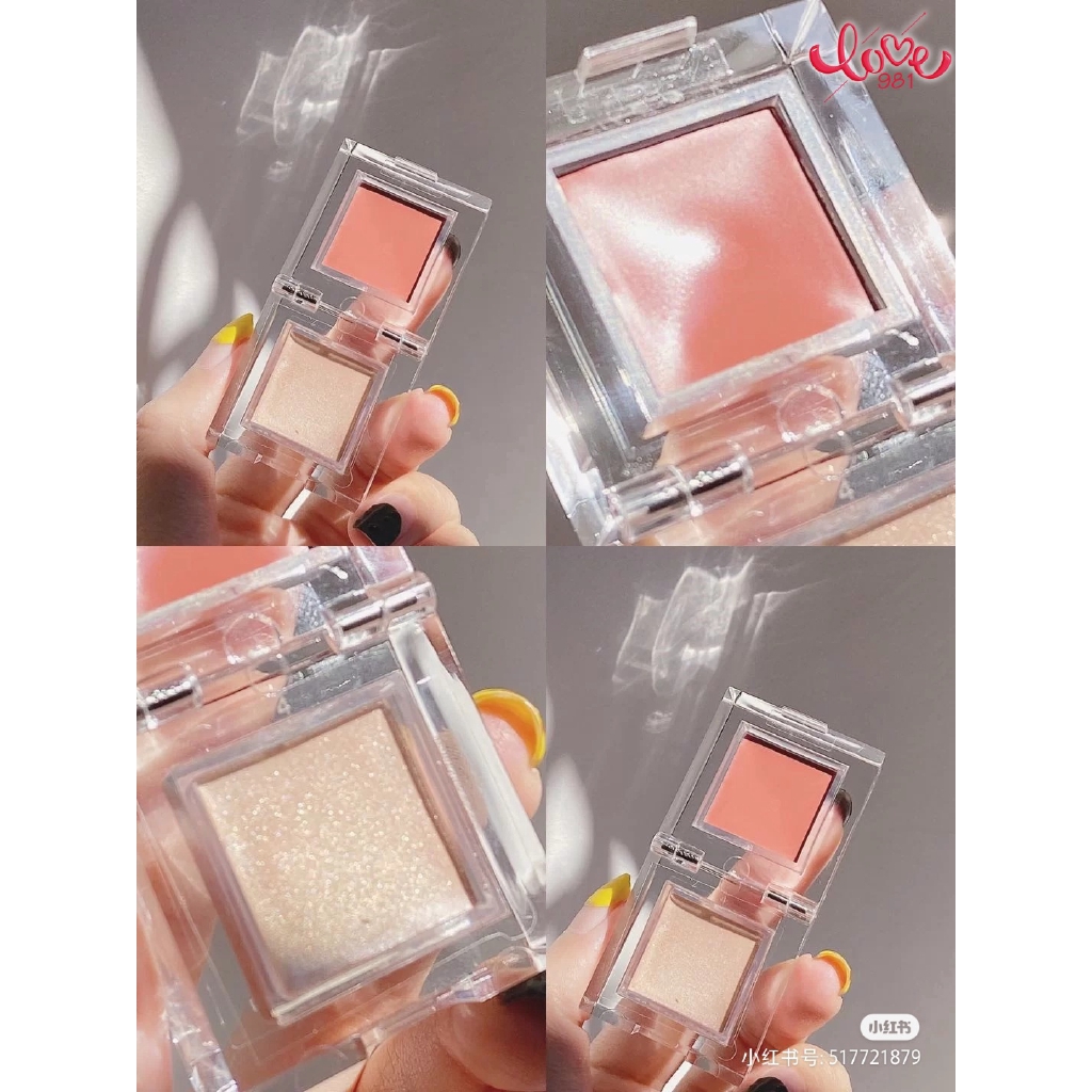 [Hàng mới về] Bảng Phấn Mắt Hai Màu Sắc Trang Điểm Tự Nhiên Dành Cho Nữ