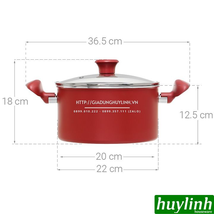 Nồi nhôm chống dính đáy từ Tefal So Chef G1354595 - 22cm