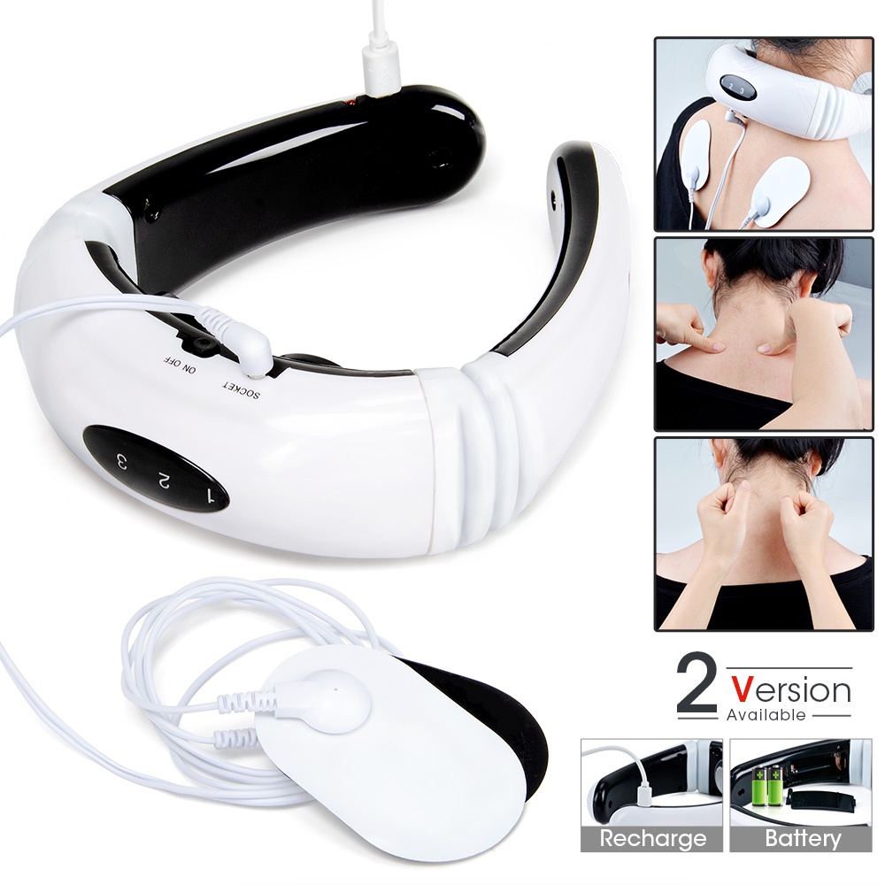 [Hàng mới về] Máy massage cổ 6 chế độ chăm sóc sức khỏe an toàn tiện dụng