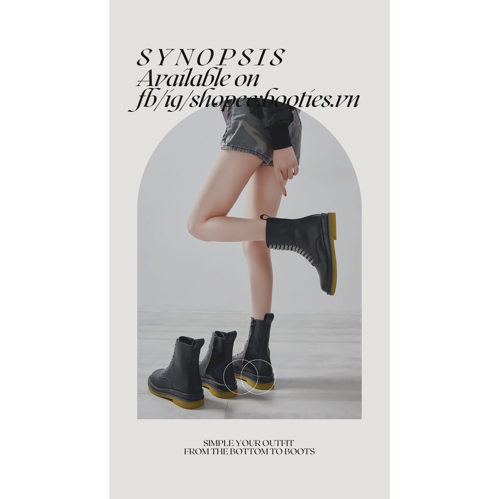 Giày nữ 2021, Giày Ulzzang cổ cao, Boot cổ cao, Boot Dr.martin, Boot 1461, Chelsea Boot
