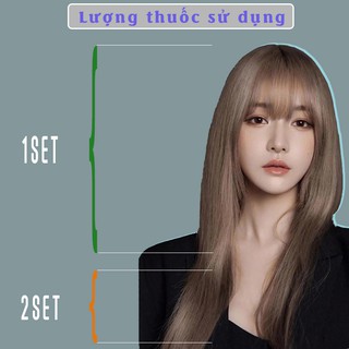 Thuốc nhuộm tóc màu đỏ rượu [ màu nhuộm không tẩy ]