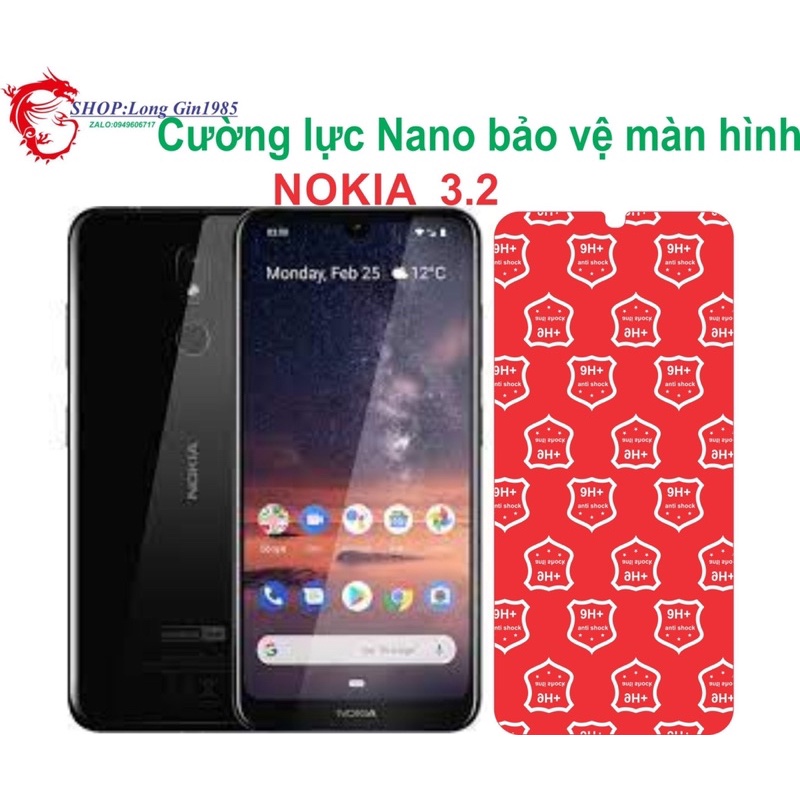 Nokia 3.2 Cường lực Nano chống va đập chống trầy xước tốt