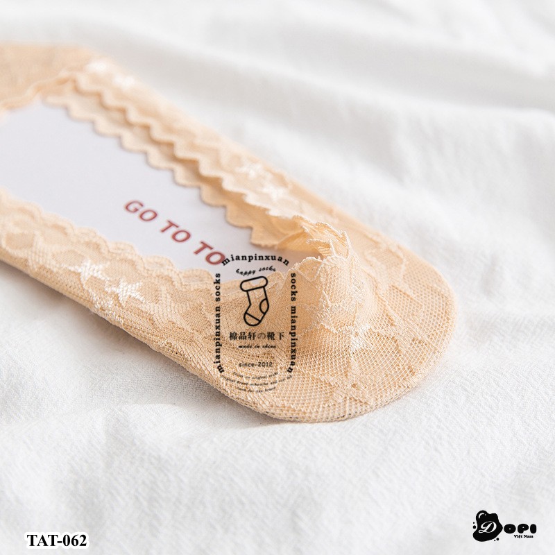Tất nữ đi hài, giày búp bê chống trượt TAT-062