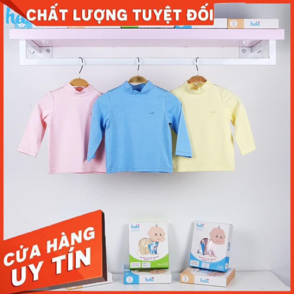 Chính hãng Áo giữ nhiệt sợi tre cao cấp HAKI cho bé- Áo cổ lọ siêu mềm mịn BB008 _Tuyên sỉ