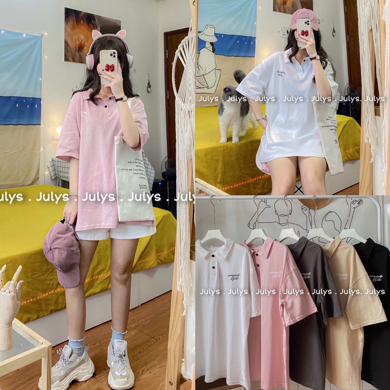 [Mã FATHANG5 giảm 10K đơn 50K] Áo polo simple style (ảnh thật shop chụp kèm video)