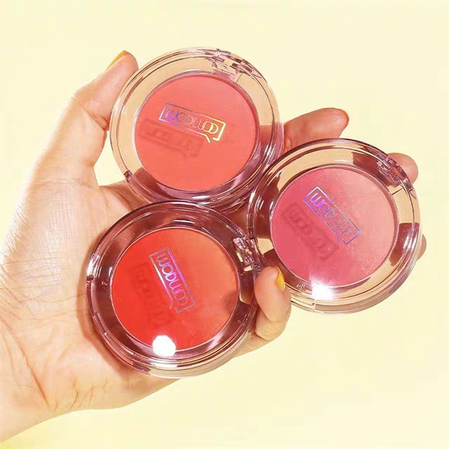 Phấn má trái tim 2 màu ombre HOLD LIVE More Cute Bang Bang Blush WODWOD Twinkle Star Blusher Color Holdlive HL598 HLIV94