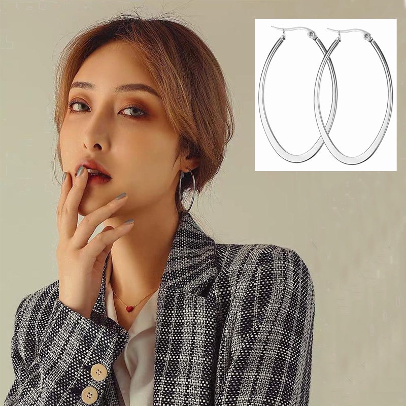 Vnox Set 2 Hoa Tai Dạng Vòng Thời Trang Dành Cho Nữ