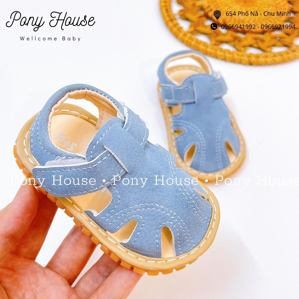 Dép Tập Đi Sandal Tập Đi Đế Cao Su Chống Trơn Trượt Có Còi Kêu Chíp Chíp Cho Bé Trai Bé Gái