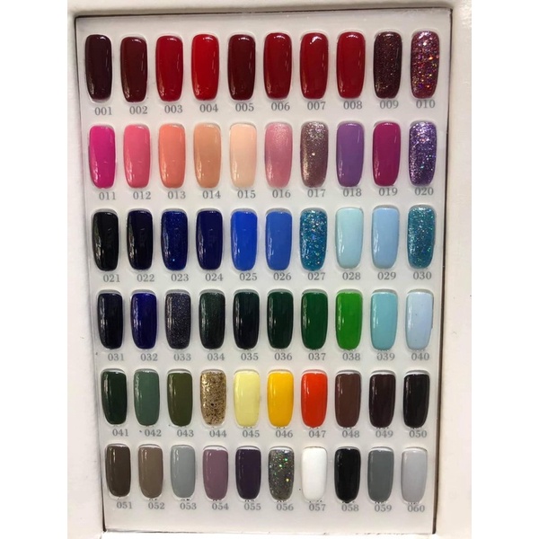 Sơn thương hiệu allnail_chất Sơn mướt mịn mã 01-&gt;40