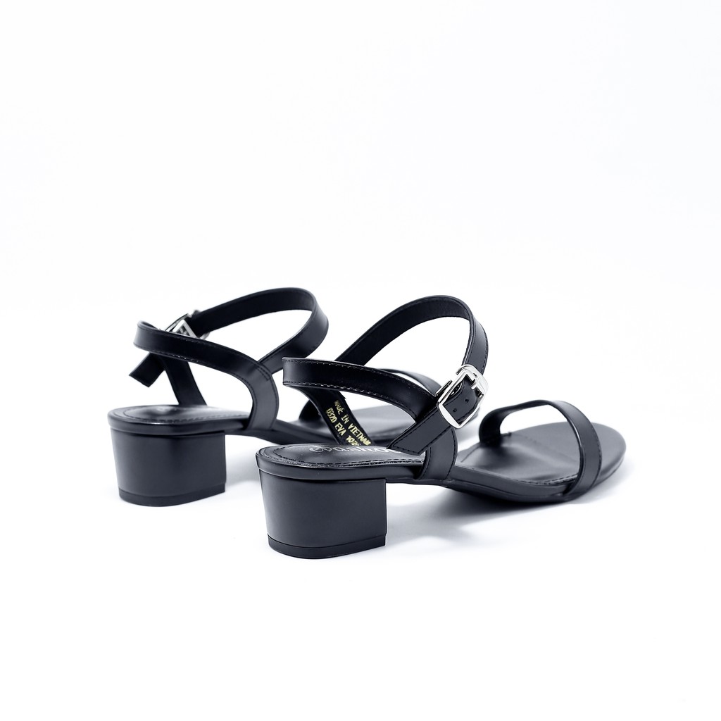 [Mã BMBAU50 giảm 50K đơn 150K] Sandal Quai Ngang Đế Vuông Da Tổng Hợp 4cm Evashoes - Eva1026