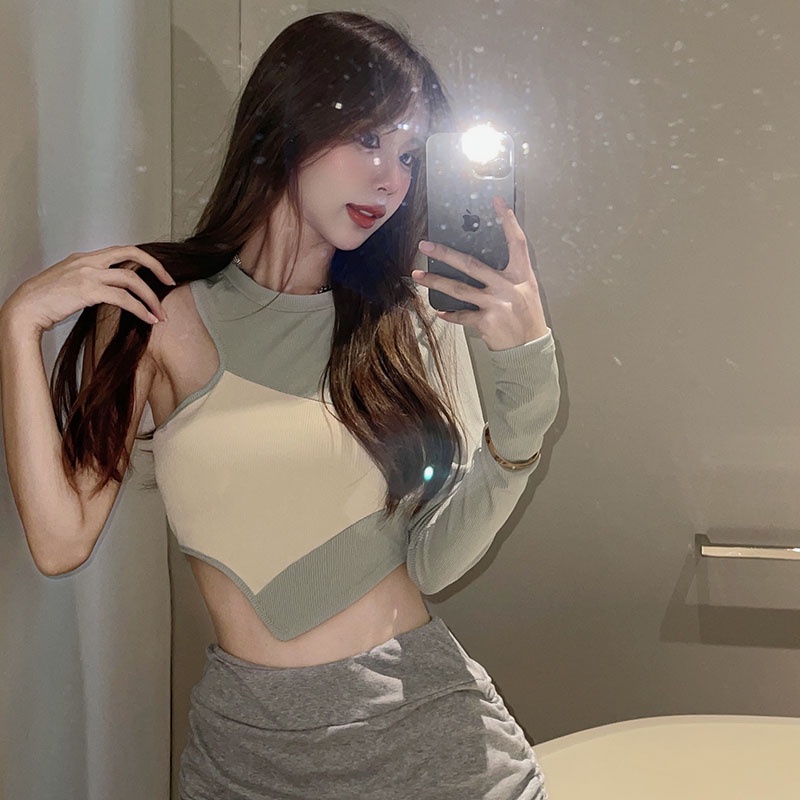 Mới Áo Kiểu Thiết Kế Không Đồng Đều Quyến Rũ Thời Trang Dành Cho Nữ