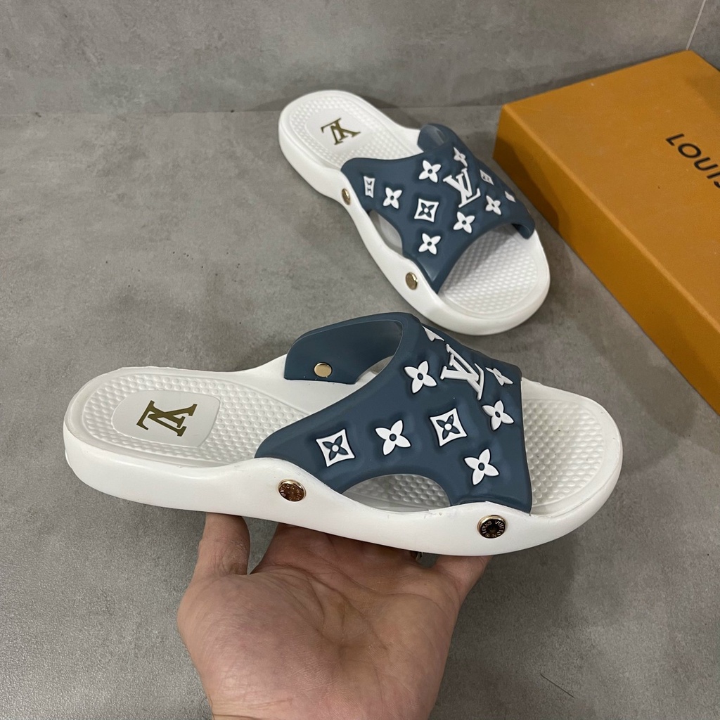 Dép nam quai ngang họa tiết độc đáo, Dép lê nam nhẹ bền đi êm, đi du lịch hợp thời trang